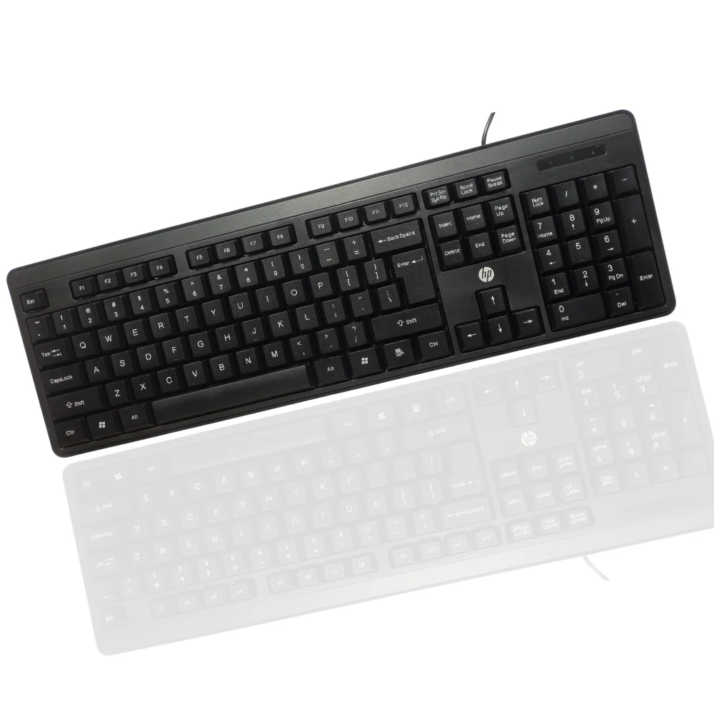 K100WiredKeyboard-0.webp HP K100 Wired Wired USB Desktop Keyboard (Black) - Image 1