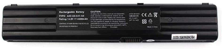 Replacement Laptop Battery for Asus A42-A3 A6 A41-A3 Z91V A6R A6000 A3000 G2P 8 Cell 4400mAh