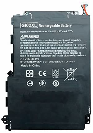 7.6V 4930mAh 33.6wh HP original GI02XL Laptop Battery compatible with HP Pavilion X2 12 12-B000 HSTNN-LB7D 832489-421 833657-005 Tablet