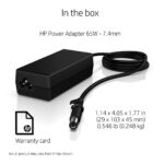 HP 65w 19.5V 3.33A Laptop Adapter Charger for Compaq CQ35, CQ40, CQ42, CQ43, CQ45, CQ50, CQ60, CQ61, CQ62, CQ70(With Power Cable) - Image 2