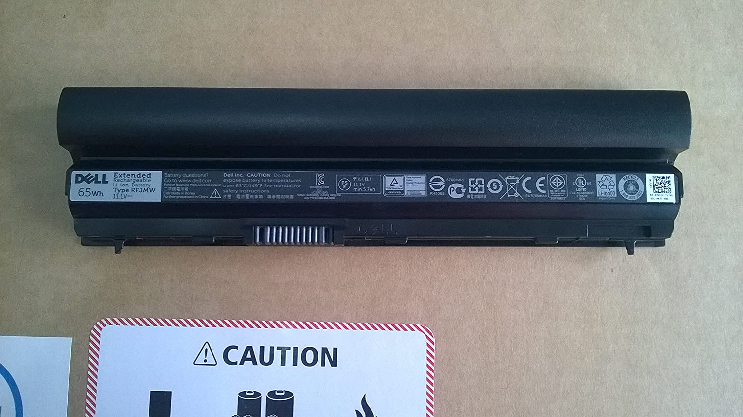 Dell RFJMW Battery 6-Cell 65 Whr for Latitude E6320 E6220 Laptops (312-1239)