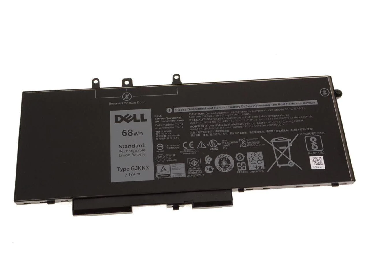 Dell GJKNX 68 Wh Battery for Latitude 5480 5580 5590 & Precision 3520 Laptops