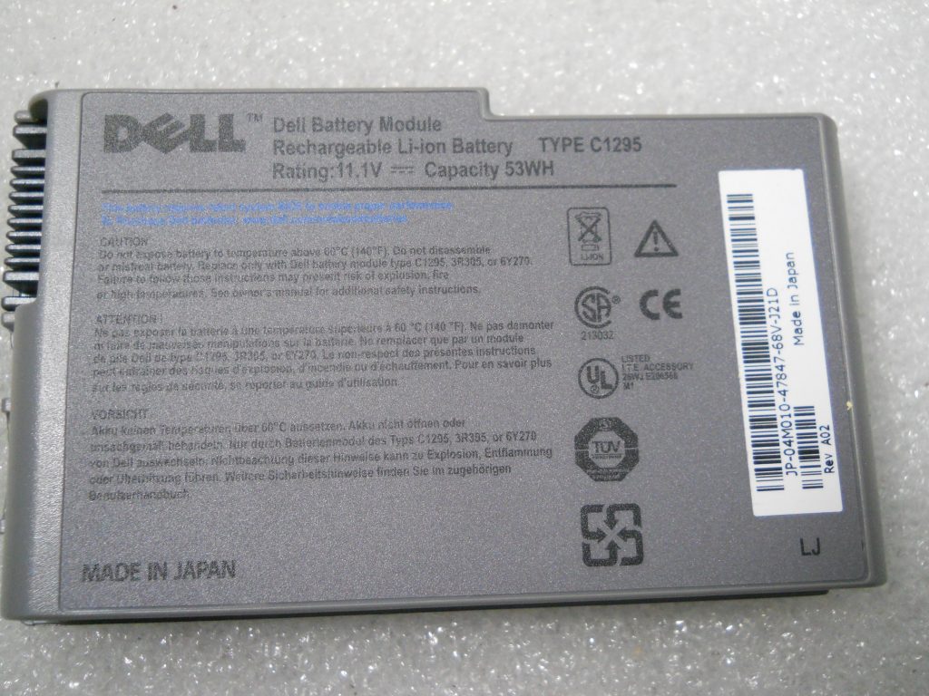 Dell 6 Y270 Battery for Latitude D610 D530 | 11.1 V 53 Wh 6-Cell Li-ion