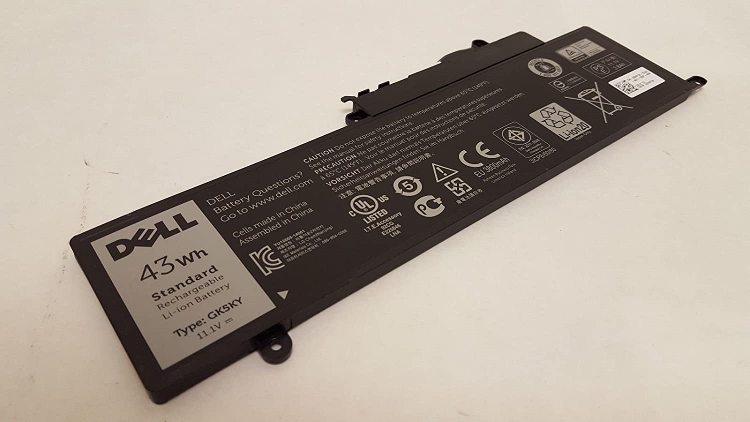 Dell GK5 KY Battery 11.1 V for Inspiron 11 3147 3152 & 13 7347 7348 | P/N 04 K8 YH 92 NCT