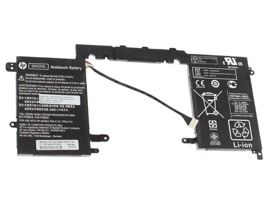 HP original SK02XL HP 756416-001, HSTNN-LB6G, HSTNN-DB6G, SK02030XL 756186-271 756186-2C1 Laptop Battery