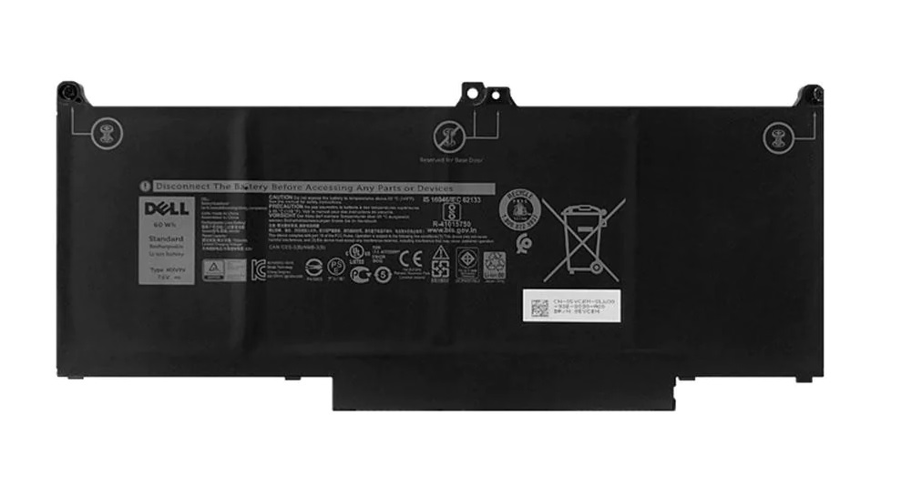 Dell MXV9 V Battery for Latitude 5300 7300 7400 | 60 Wh 7.6 V | 5 VC2 M Replacement