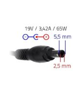 Acer 19V 5.5 X 2.5mm 65W Adapter for TravelMate P2 TMP2510-G2-MG, TMP253-M, TMP257-MG, TMP258-MG, TMP259-G2-MG, TMP259-MG -- MPN: Acer 65W 5.5mm - Image 4
