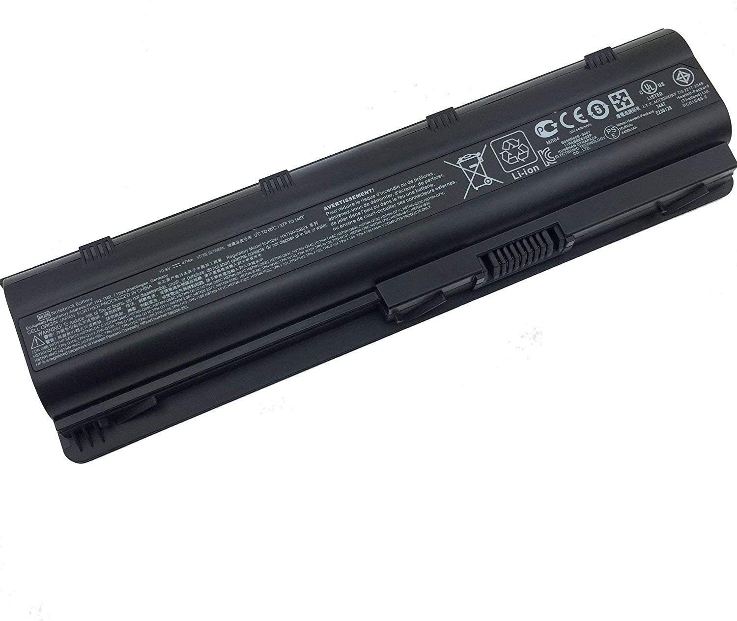 Laptop Battery for Hp 593553-001 Mu06 CQ42 (10.8v 47wh Li-ion 6 Cell)-- MPN: MU06
