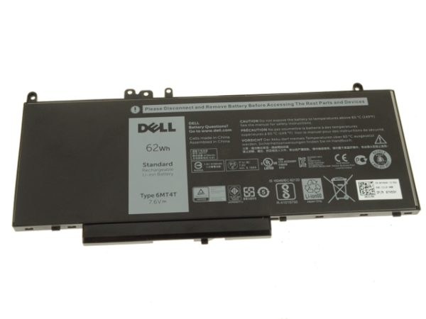 Dell Original 6 MT4 T Battery 62 Wh for Latitude E5450 E5570 Laptops (7 V69 Y)