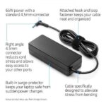 HP original 65w 4.5mm Charger For Pavilion, Elitebook, Probook, X360 series laptop(With Power Cable) -- MPN: HP 65W Bluetip New Shape - Image 3